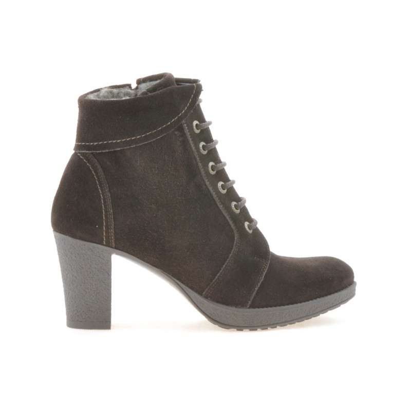 Bottes femme 3231 café velours