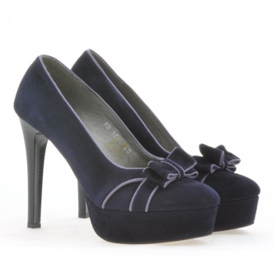 Chaussures élégantes femme 1095 indigo antilope+violet