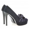 Chaussures élégantes femme 1095 indigo antilope+violet