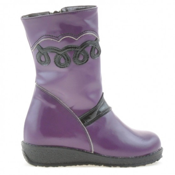 Bottes enfants petits 23c vernis violet Bottes enfants petits 23c vernis violet