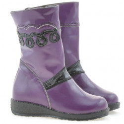 Bottes enfants petits 23c vernis violet