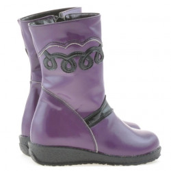 Bottes enfants petits 23c vernis violet