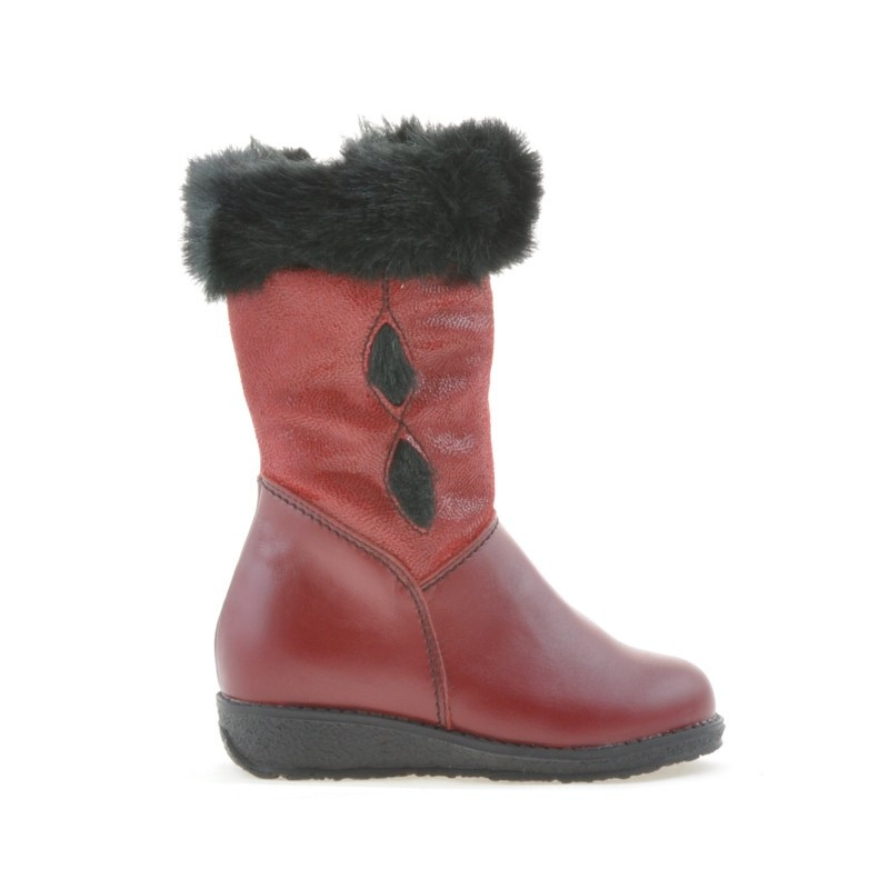 Bottes enfant petit 24c bordeaux combiné