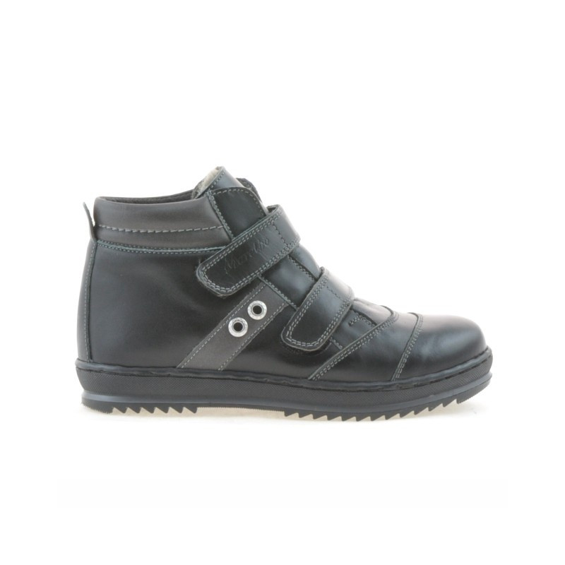 Bottes enfants 3207 noir+gris