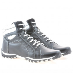 Bottes hommes 460 noir+blanc