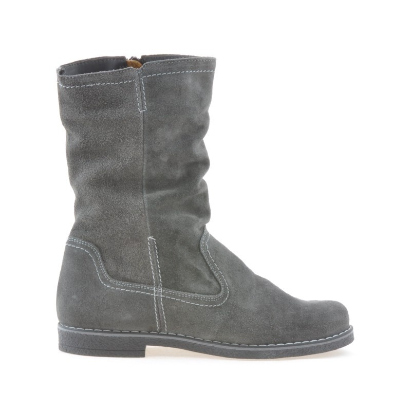Bottes femme 3272 velours anthracite