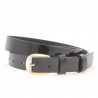Ceinture femmes 01m vernis noir