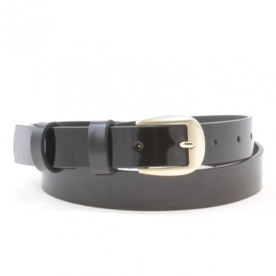 Ceinture femmes 01m vernis noir