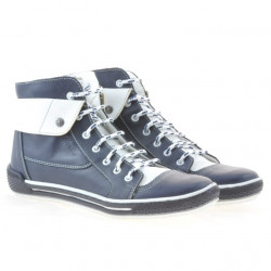 Bottes femme 258 biz indigo+blanc