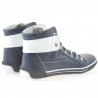 Bottes femme 258 biz indigo+blanc