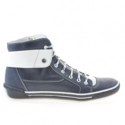 Bottes femme 258 biz indigo+blanc