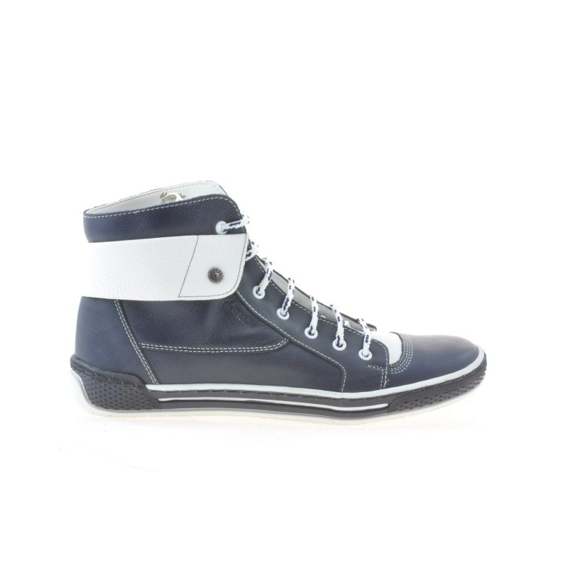 Bottes femme 258 biz indigo+blanc