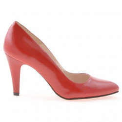 Chaussures élégantes femme 1234 vernis rouge satiné