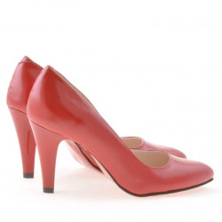 Chaussures élégantes femme 1234 vernis rouge satiné