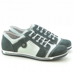 Baskets femme 143-1 bufo gris+blanc