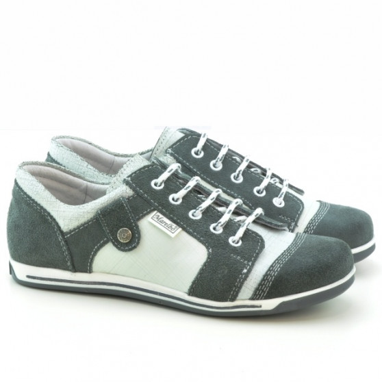 Baskets femme 143-1 bufo gris+blanc Baskets femme 143-1 bufo gris+blanc