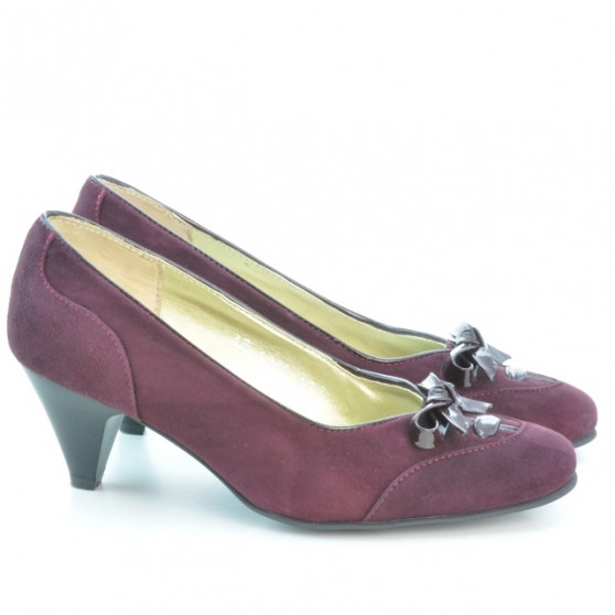 Chaussures élégantes femme 1064 bordeaux antilope