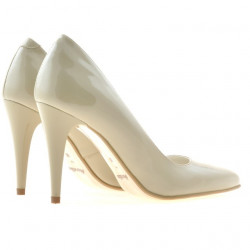Chaussures élégantes femme 1246 vernis beige