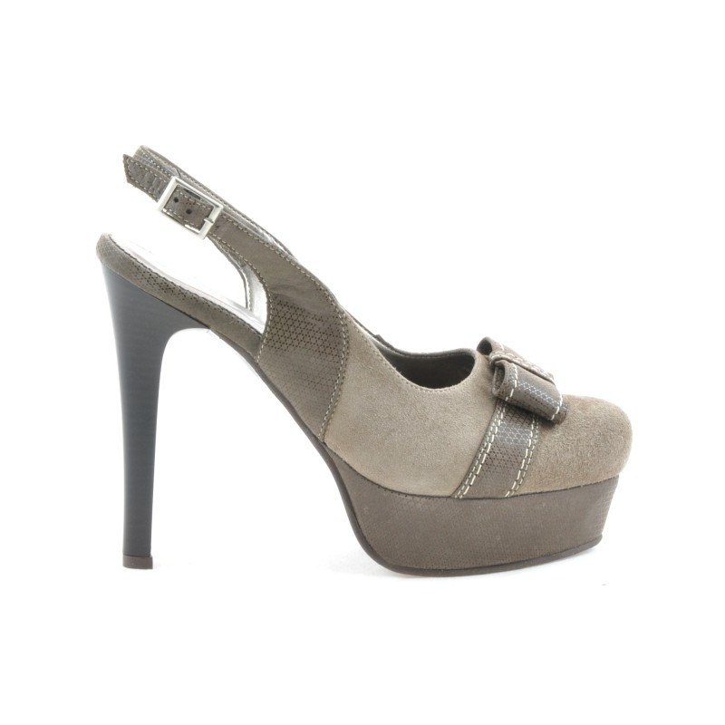 Sandales femme 1096 sable antilope combiné