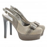 Sandales femme 1096 sable antilope combiné