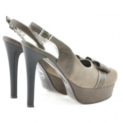 Sandales femme 1096 sable antilope combiné