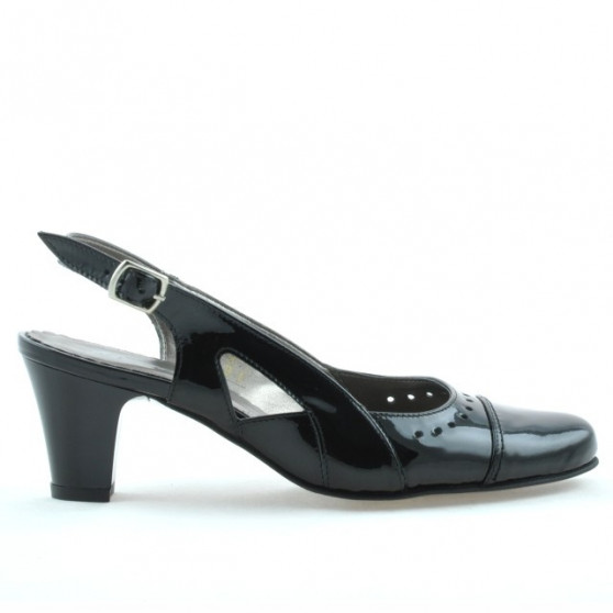 Sandales femme 1097 vernis noir