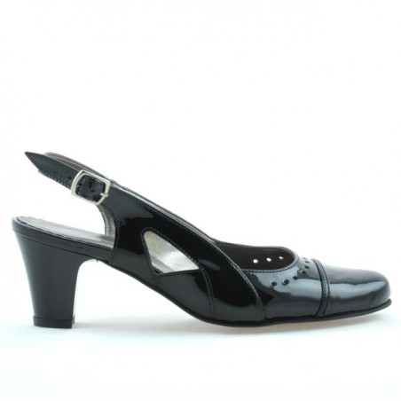 Sandales femme 1097 vernis noir