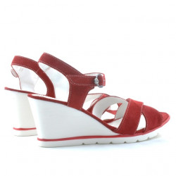 Sandales femme 5007 rouge velours