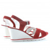 Sandales femme 5007 rouge velours