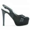 Sandales femme 1096 noir antilope combiné