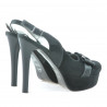 Sandales femme 1096 noir antilope combiné