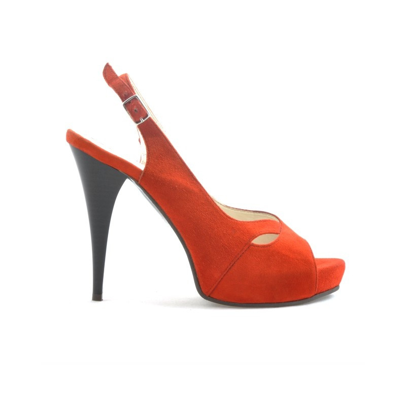 Sandales femme 1080 rouge antilope