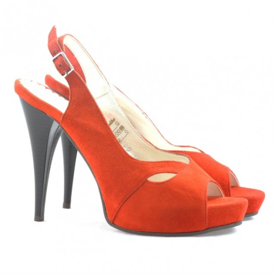 Sandales femme 1080 rouge antilope