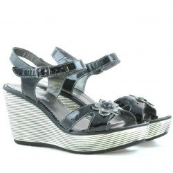 Sandales femme 5006 vernis noir