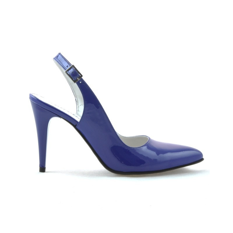 Sandales femme 1249 vernis bleu