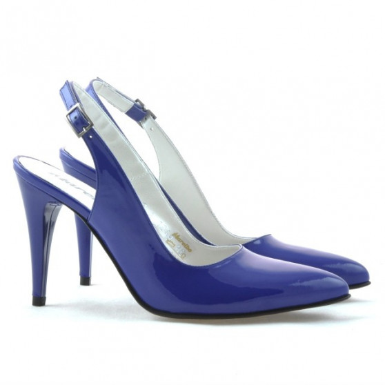 Sandales femme 1249 vernis bleu