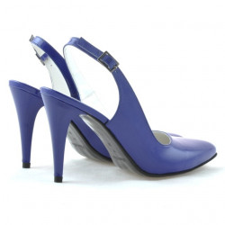 Sandales femme 1249 vernis bleu