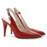 Sandales femme 1249 vernis rouge satiné