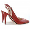 Sandales femme 1249 vernis rouge satiné