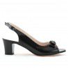 Sandales femme 1251 vernis noir