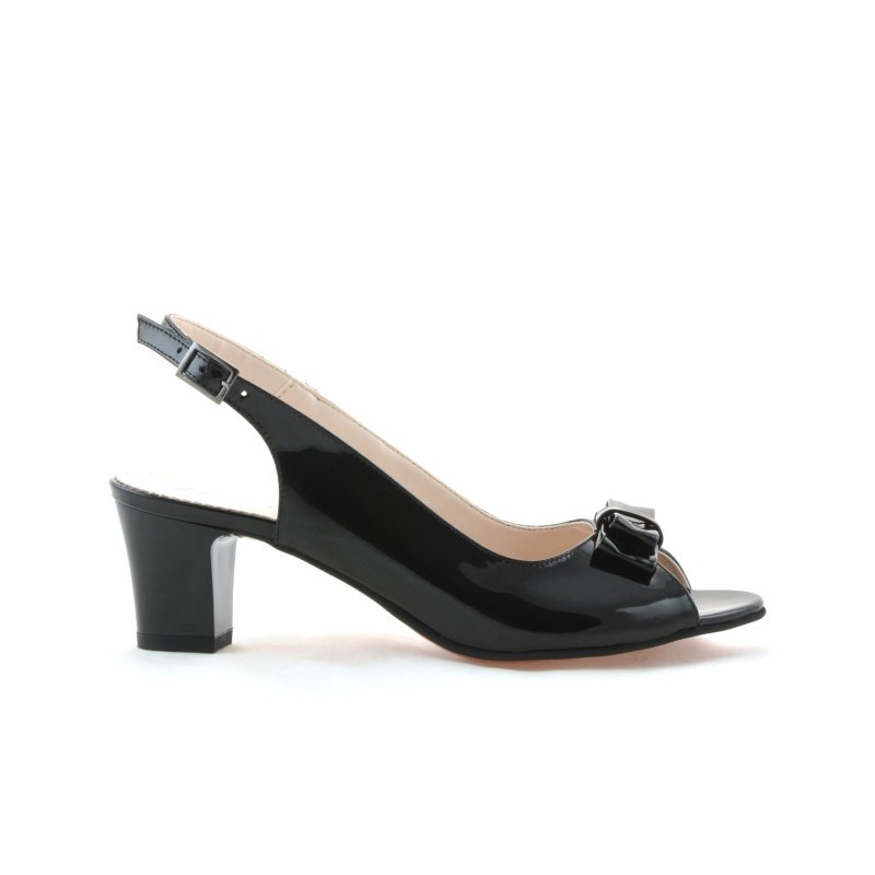 Sandales femme 1251 vernis noir
