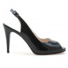 Sandales femme 1250 vernis noir satiné