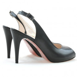 Sandales femme 1250 vernis noir satiné