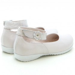 Chaussures enfants petite taille 17c beige nacré