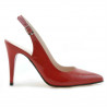 Sandales femme 1249 vernis rouge satiné