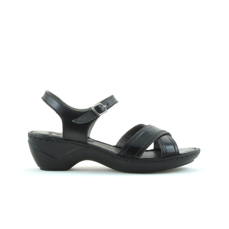 Sandales femme 501 noir combiné