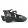 Sandales femme 501 noir combiné