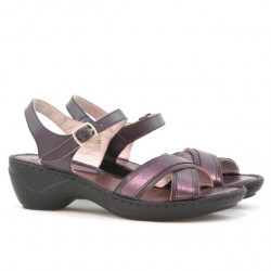 Sandales femme 501 violet combiné