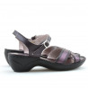 Sandales femme 501 violet combiné