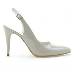 Sandales femme 1249 vernis beige nacré